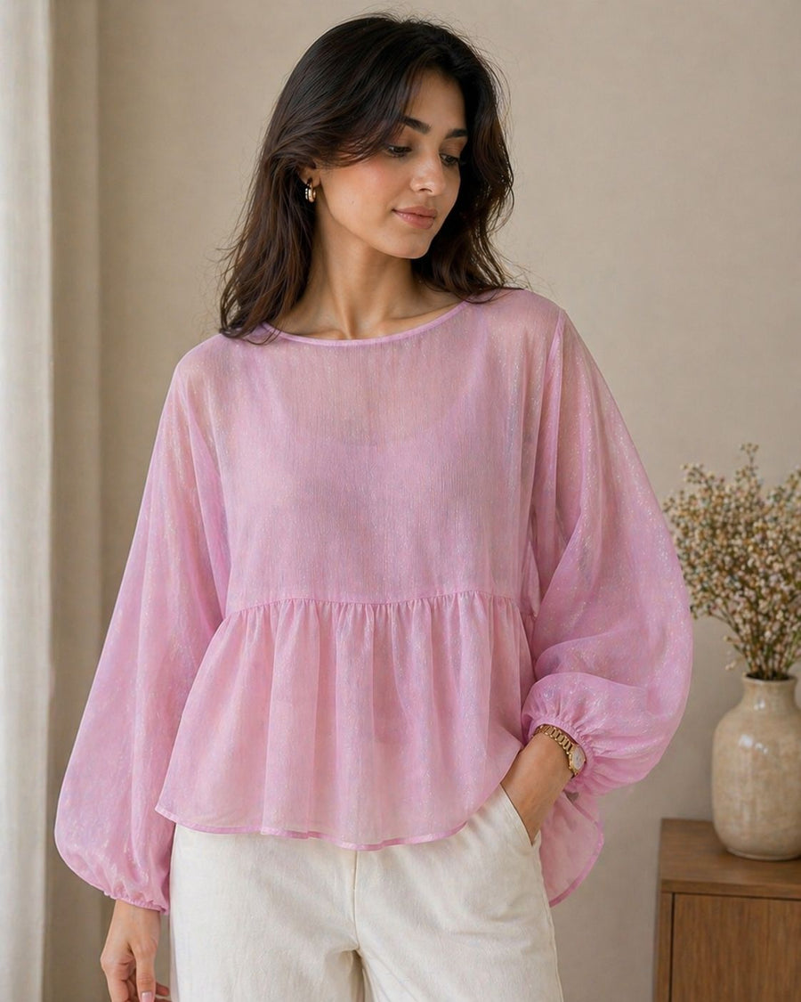 stich by bhavya pastel charm flow top for women