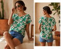 stich by bhavya floral breeze summer top for women