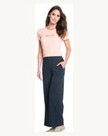 Wide Leg Pants - U102 - Navy