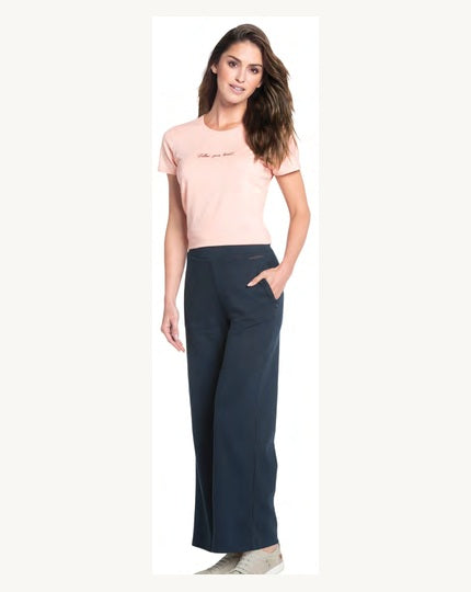Wide Leg Pants - U102 - Navy